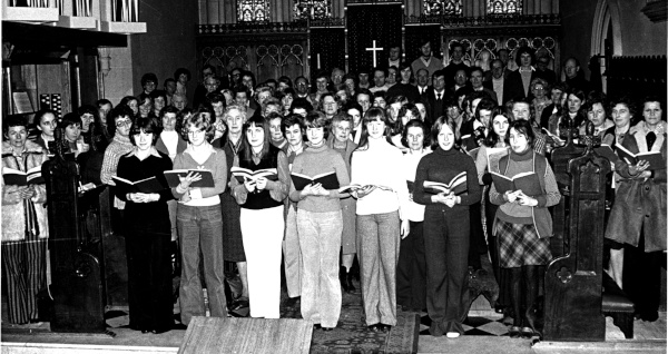 An early rehearsal in St James' Church